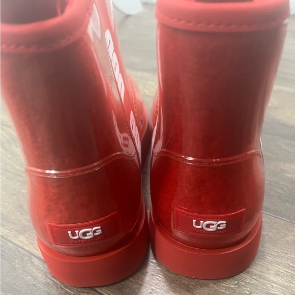 New UGG CLASSIC CLEAR MINI LAVA FLOW WATERPROOF SHEEPSKIN ANKLE BOOT, Size 8 - Picture 8 of 8
